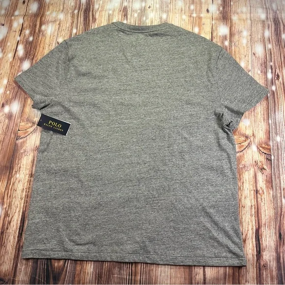NWT Polo Ralph Lauren Heather Gray Short Sleeve Men’s Tee Size Large - Picture 4 of 12